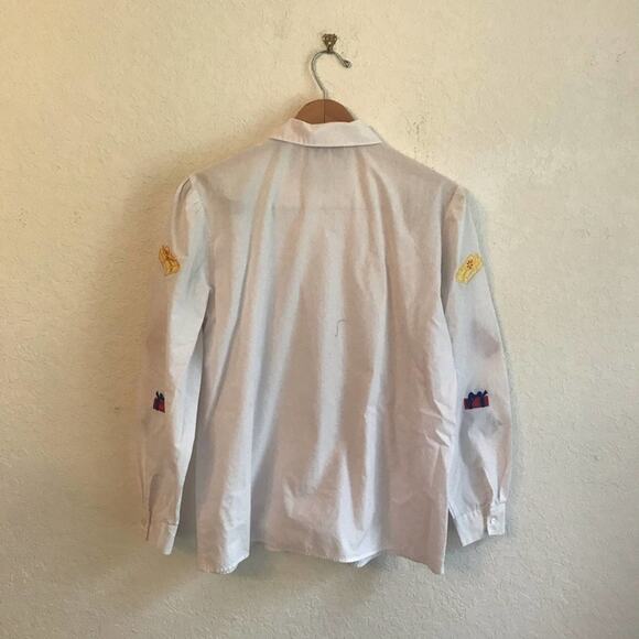 Vintage Westbound L white button shirt Christmas - Picture 7 of 11